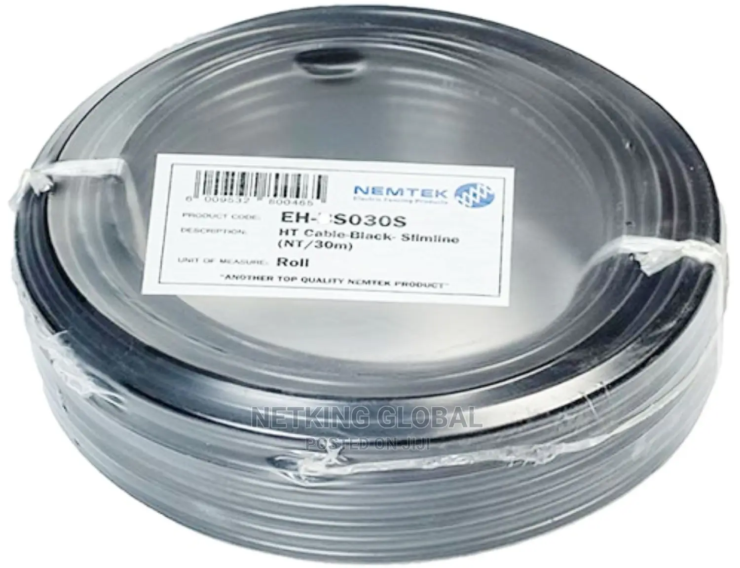 Nemtek HT Cable-Black Slimline (NT/30M) Electric Fence Cable
