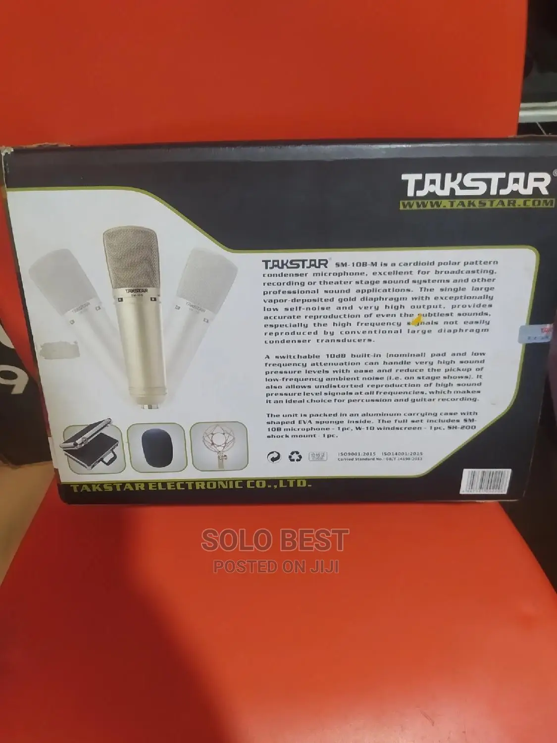 Takstar Studio Recording Microphone Model Sm-10b-M