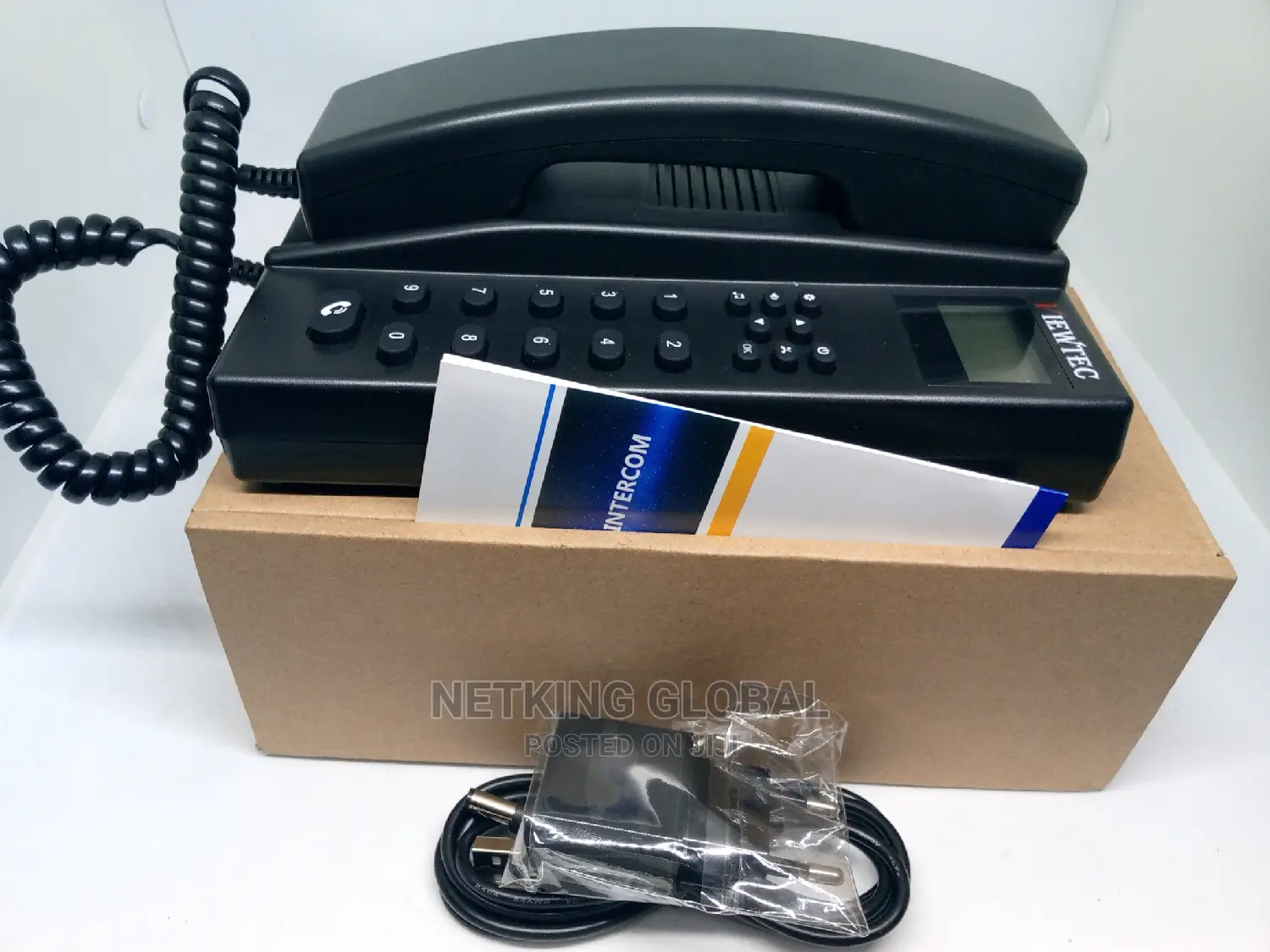 Wireless Intercom for Homes/Offices/Hotels/Factories (Black)