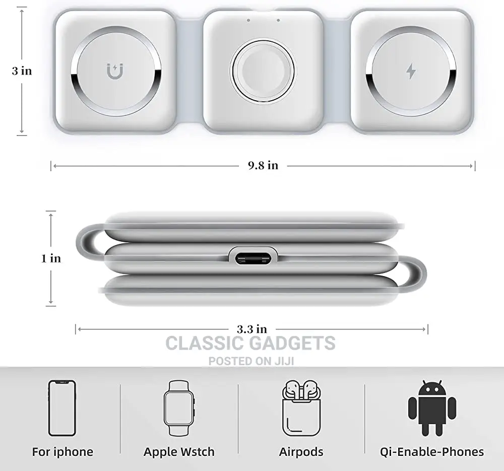 3 in 1 Wireless Magnetic Charger