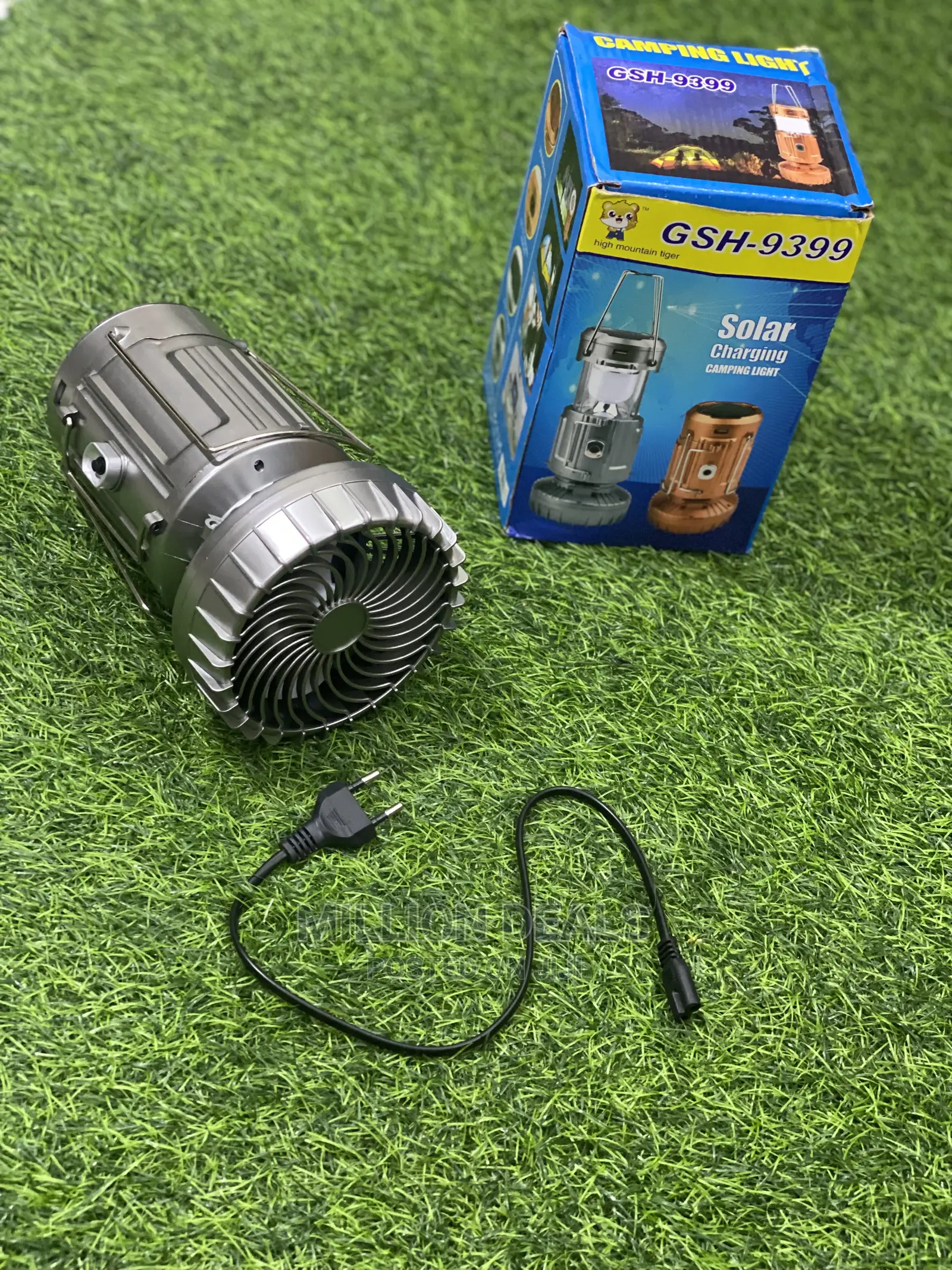 Unique Solar Rechargeable Lantern N Fan