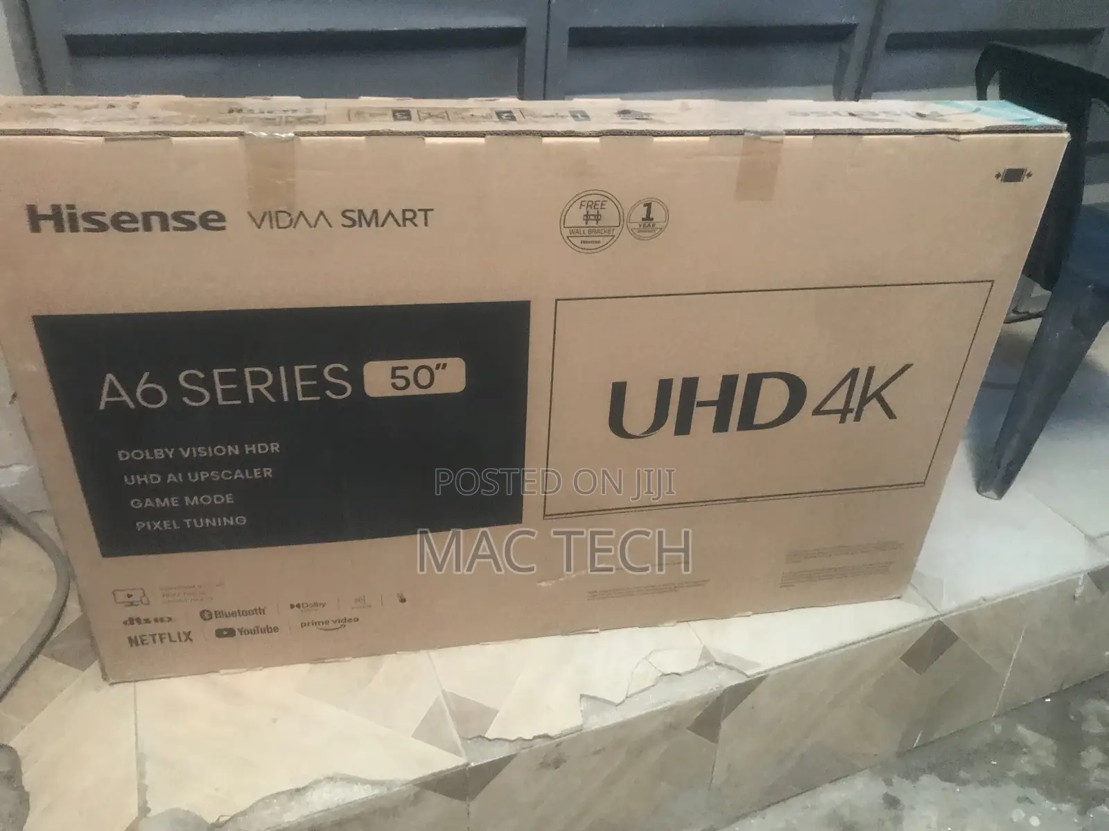50 Inches Hisense Smart 4K UHD Tv.