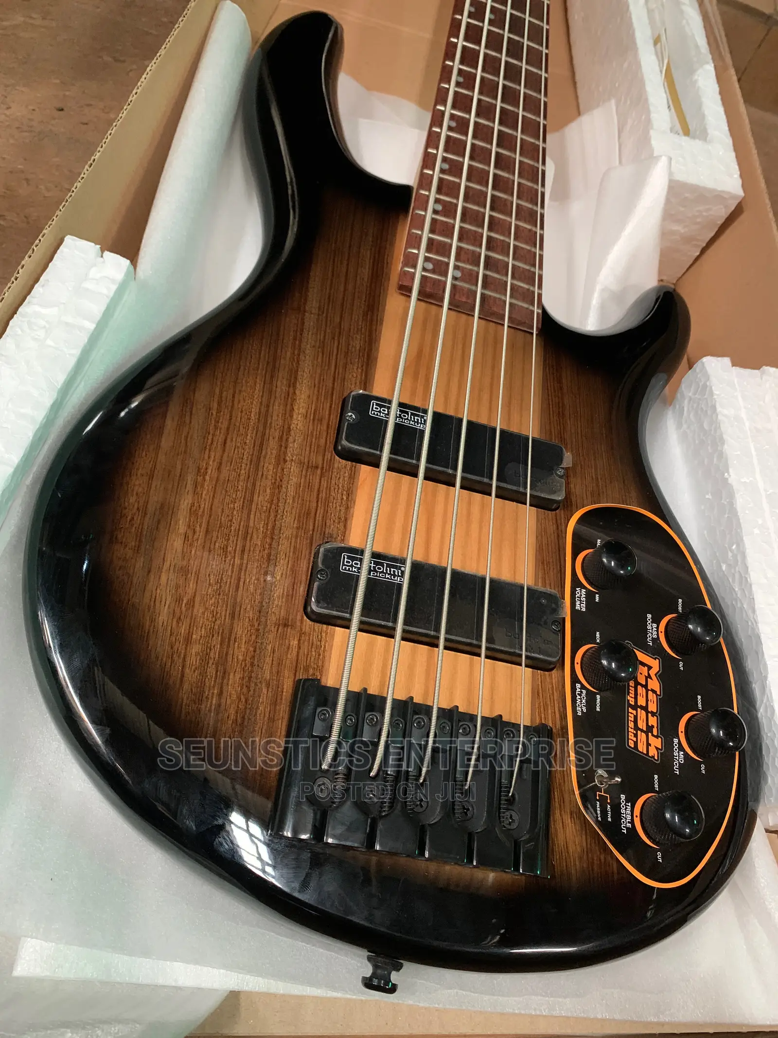 Quality Cort C5 Plus Active Five String Bass Guitar