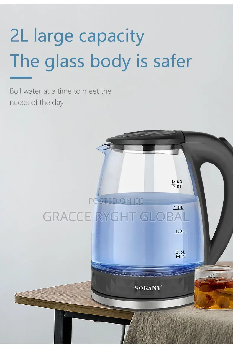 Sokany Electric Glass Kettle