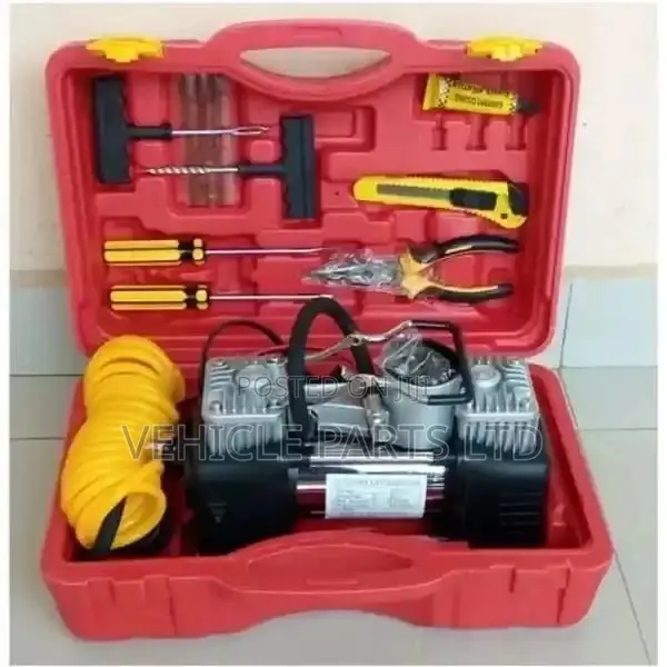 Double Cylinder Car Tyre Inflator/Pump+Tools 150psi