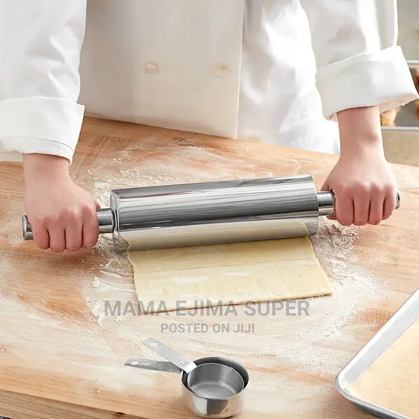 ￼ Non-Stick Stainless Steel Rolling Pin