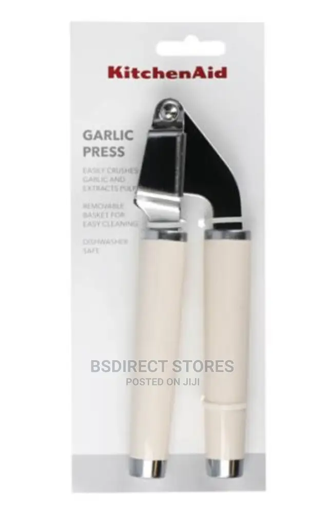 Kitchenaid Stainless Steel Garlic Press Almond Cream