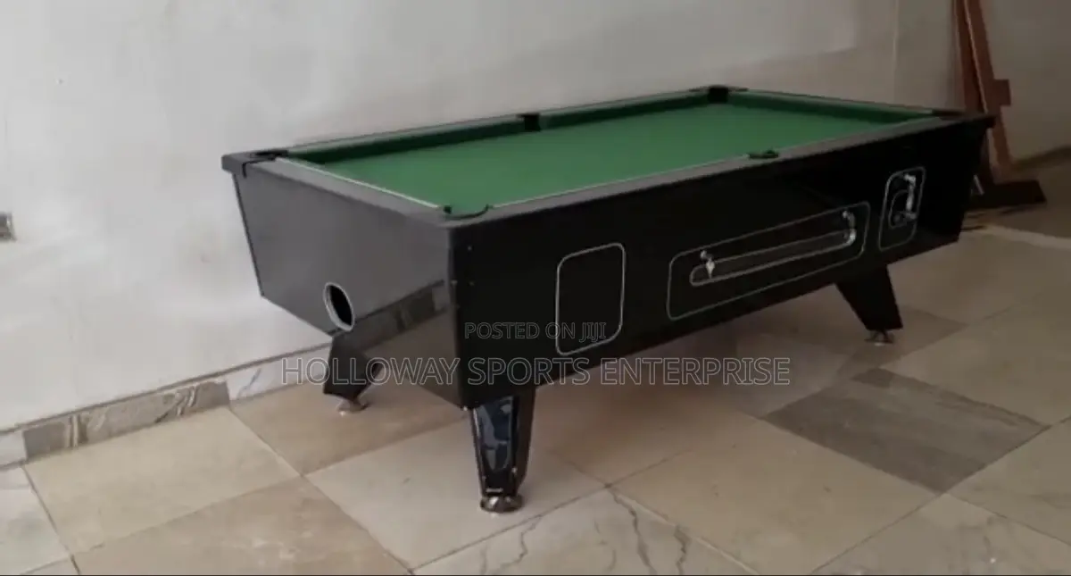 New 7ft Black Body, Marble Top And Coin Snooker Board