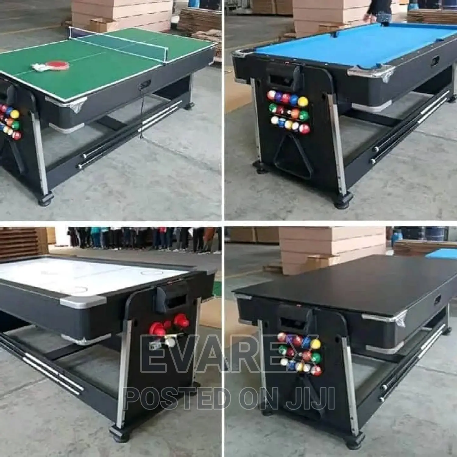 3 In 1 Luxury Snooker, Tennis And Air Hockey Table