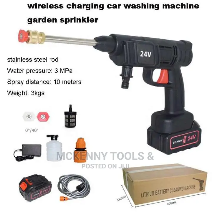 48V High Pressure Wireless Car Washing Machine Rechargeable