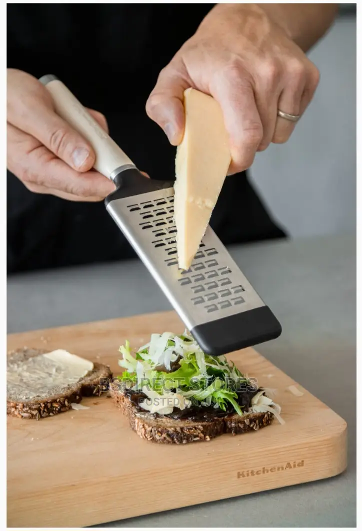 Kitchenaid Etched Stainless Steel Flat Grater Almond Cream