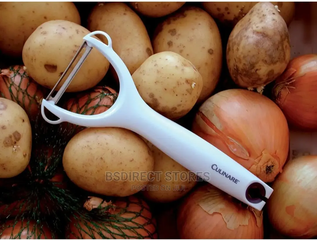 Culinare White Safety Y Shaped Potato and Vegetable Peeler