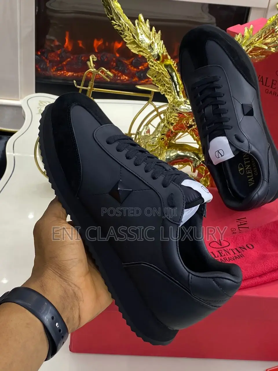Black Valentino Sneakers for Men