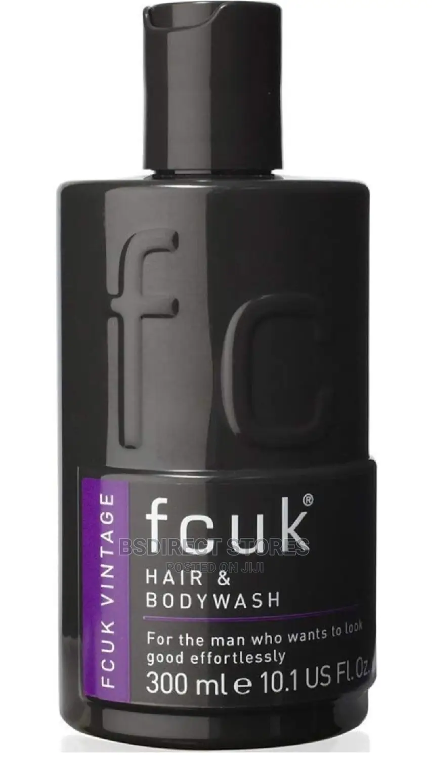 FCUK Grooming Duo Vintage Hair And Body Wash, Body Spray
