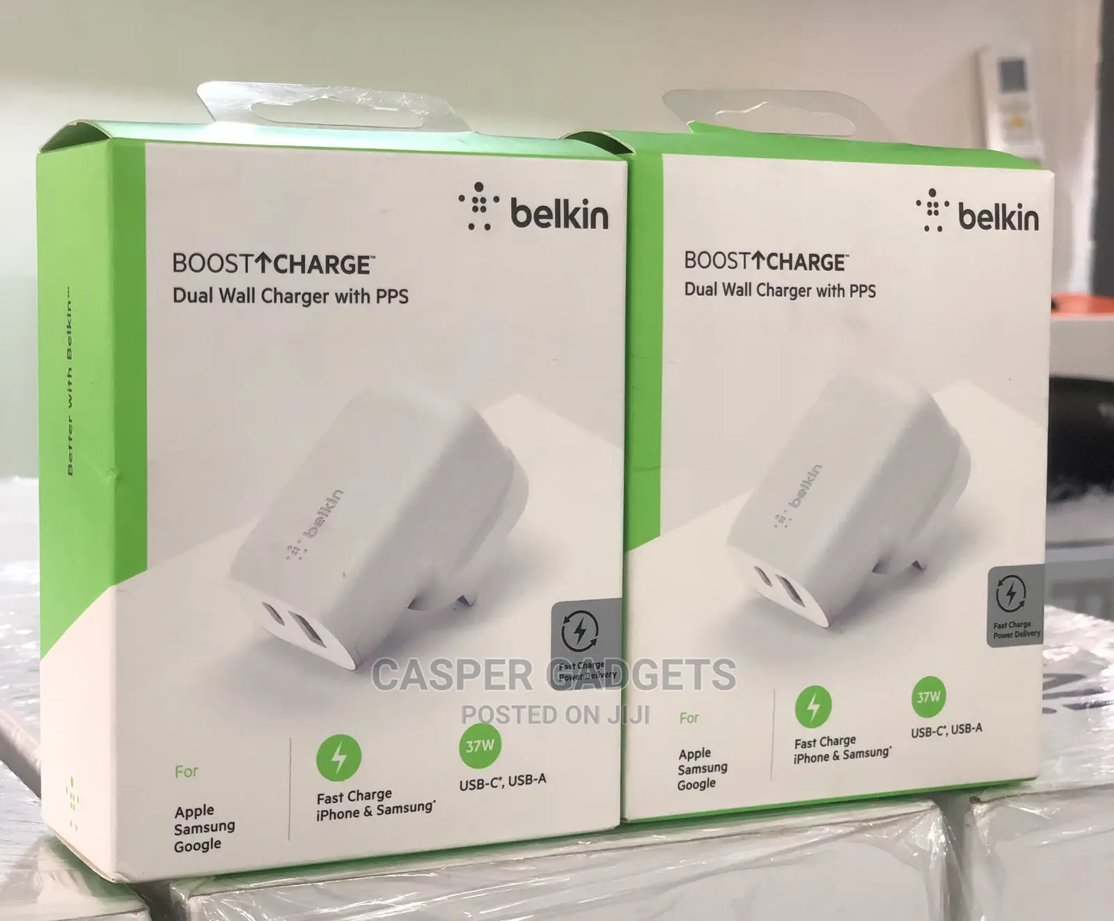 Belkin 37w Dual Wall Charger With PPS White