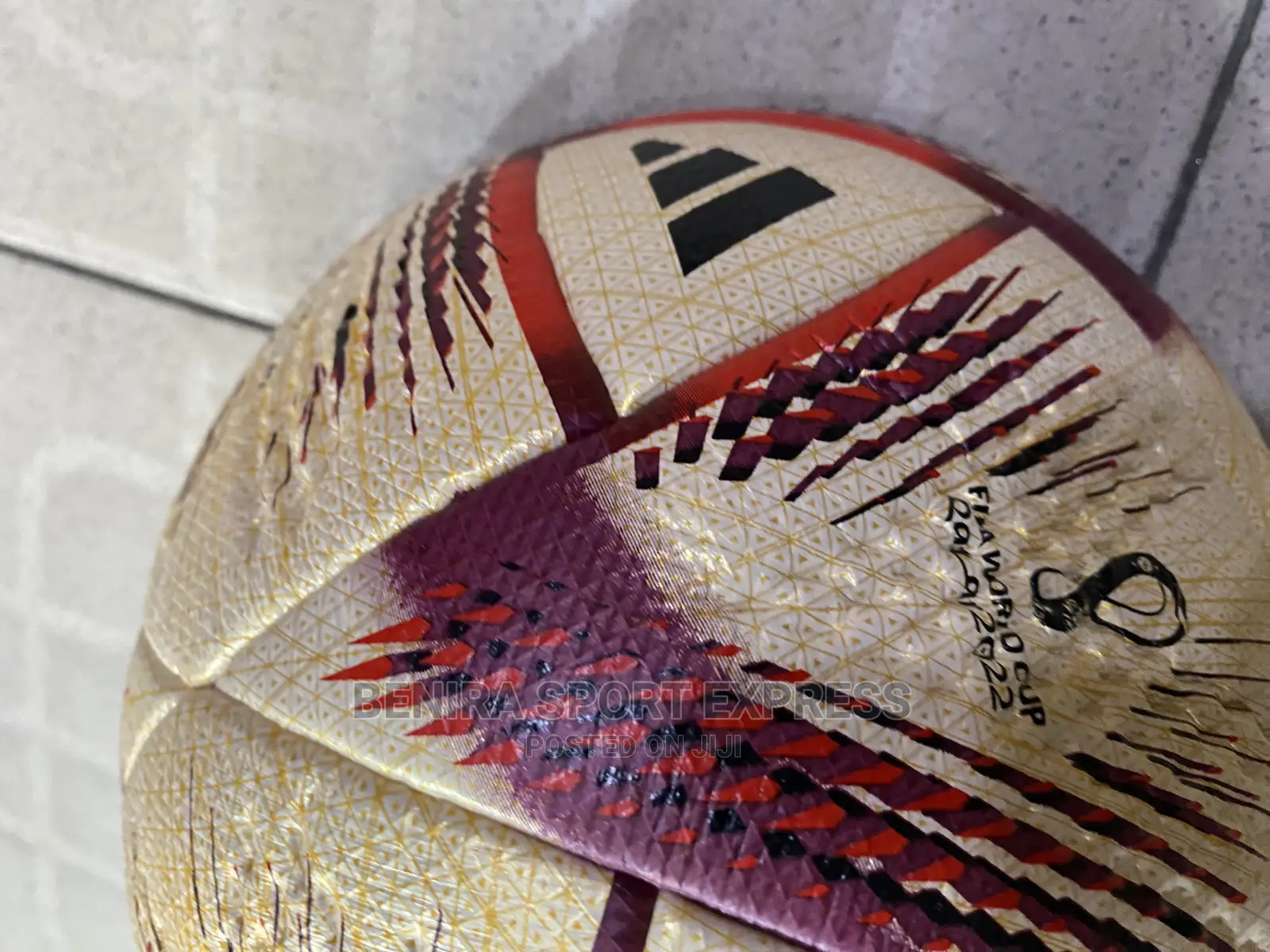 Gold Adidas Soccer Ball