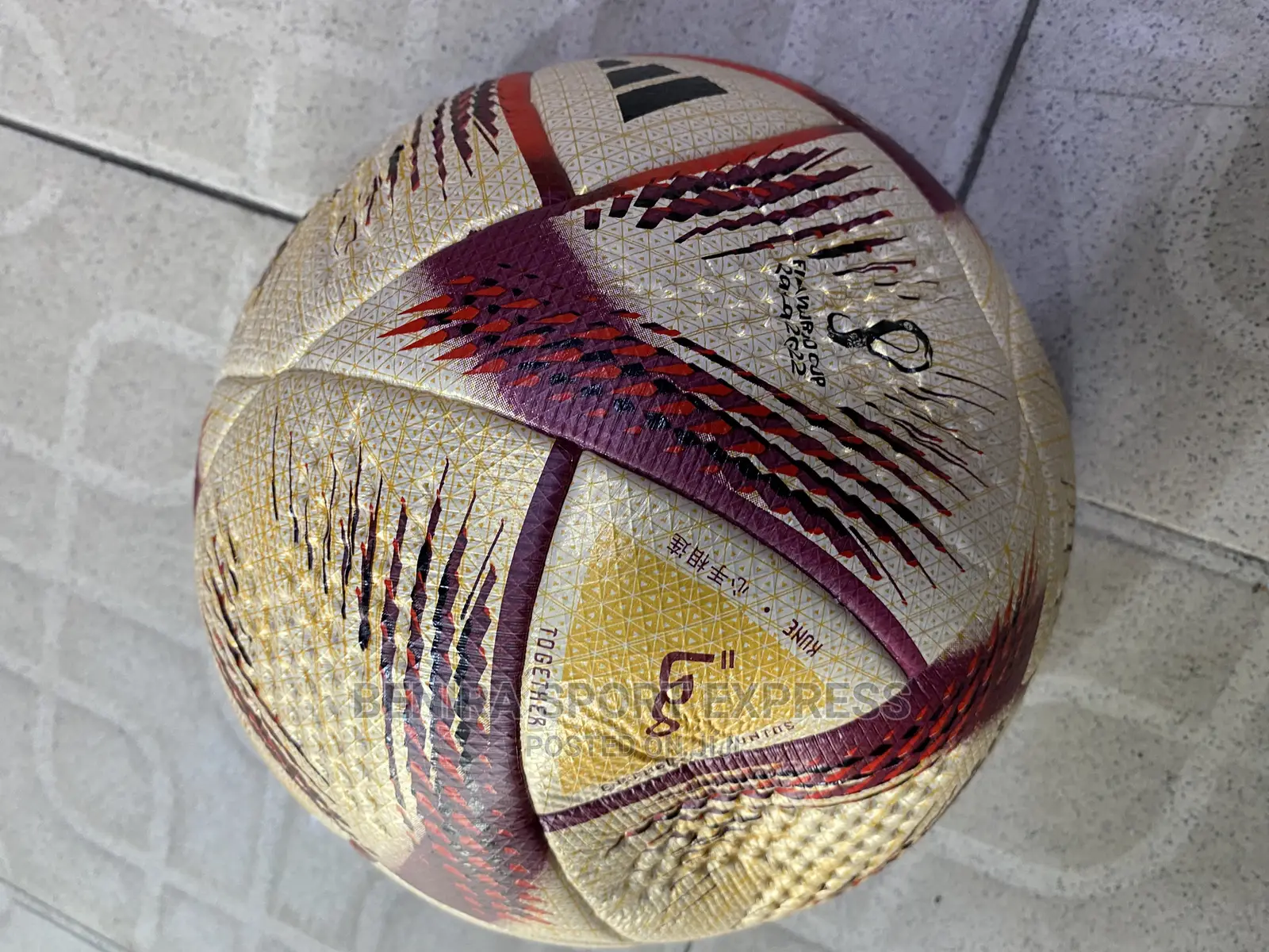 Gold Adidas Soccer Ball