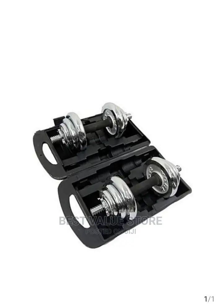 15kg Dumbbells With Carrier 7.5kg Each Hand