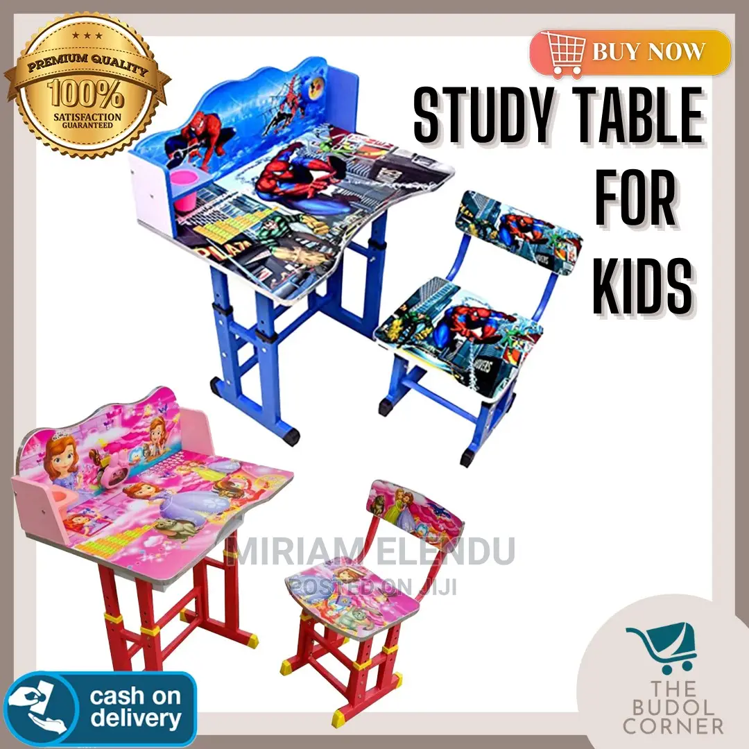 Kids Adjustable Studying Dinning Table and Chair Set