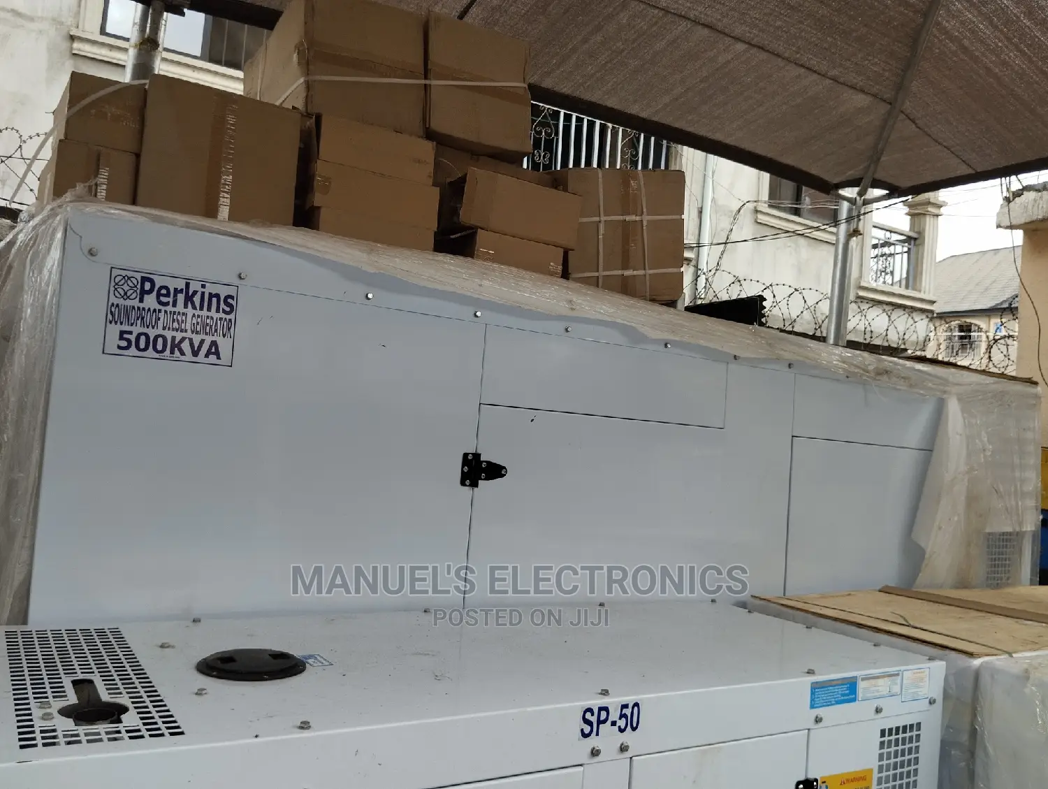 (500kva) Brand New Perkins Diesel Soundproof Generator 100%