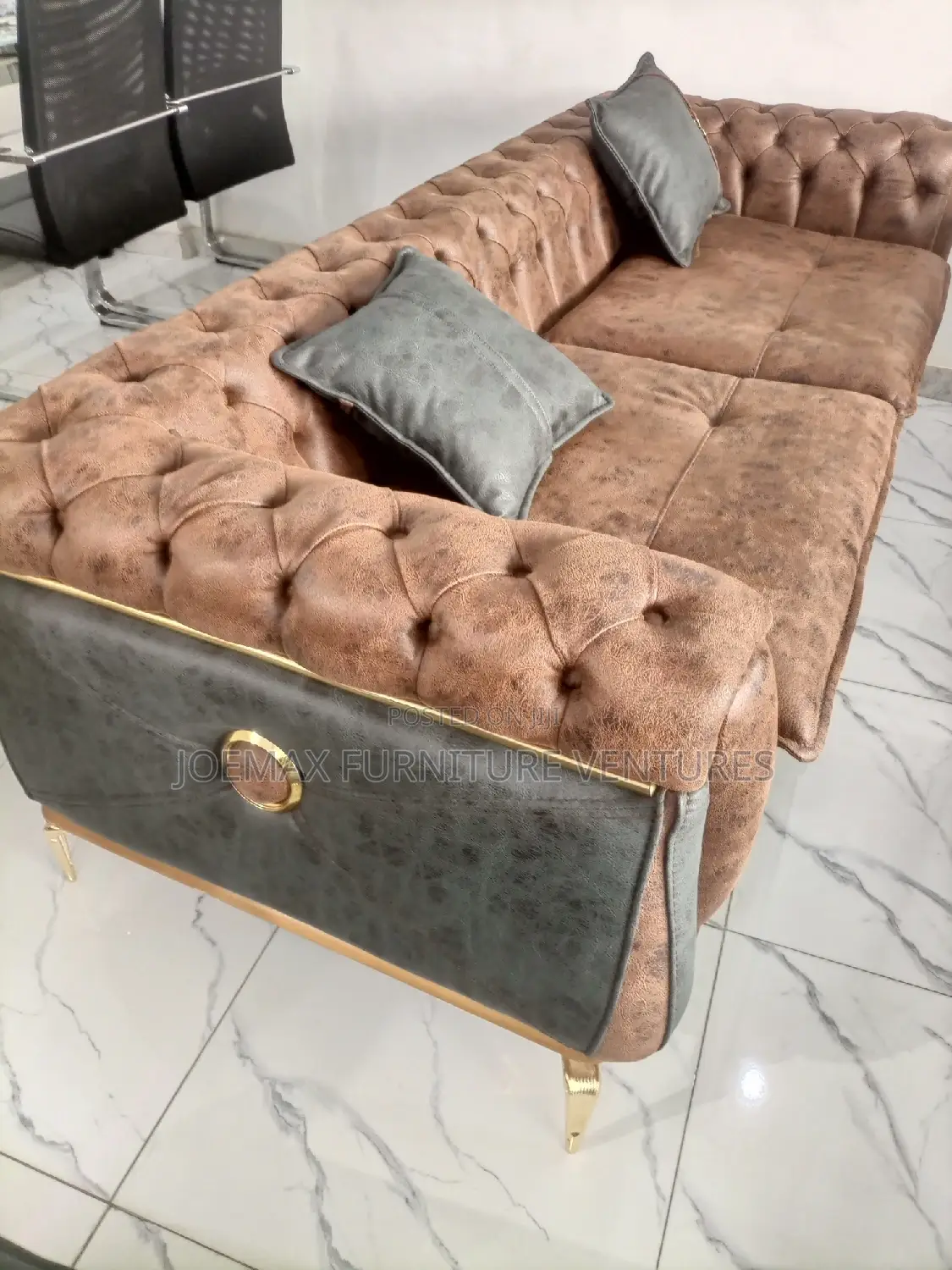 Quality 8 Seater Living Room Fabric Made Sofa Chair.