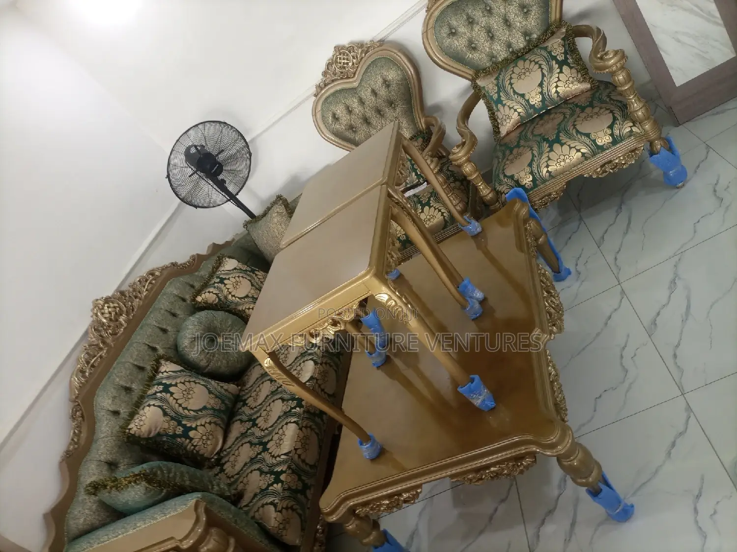 Quality 8 Seater Living Room Fabric Made Sofa Chair.