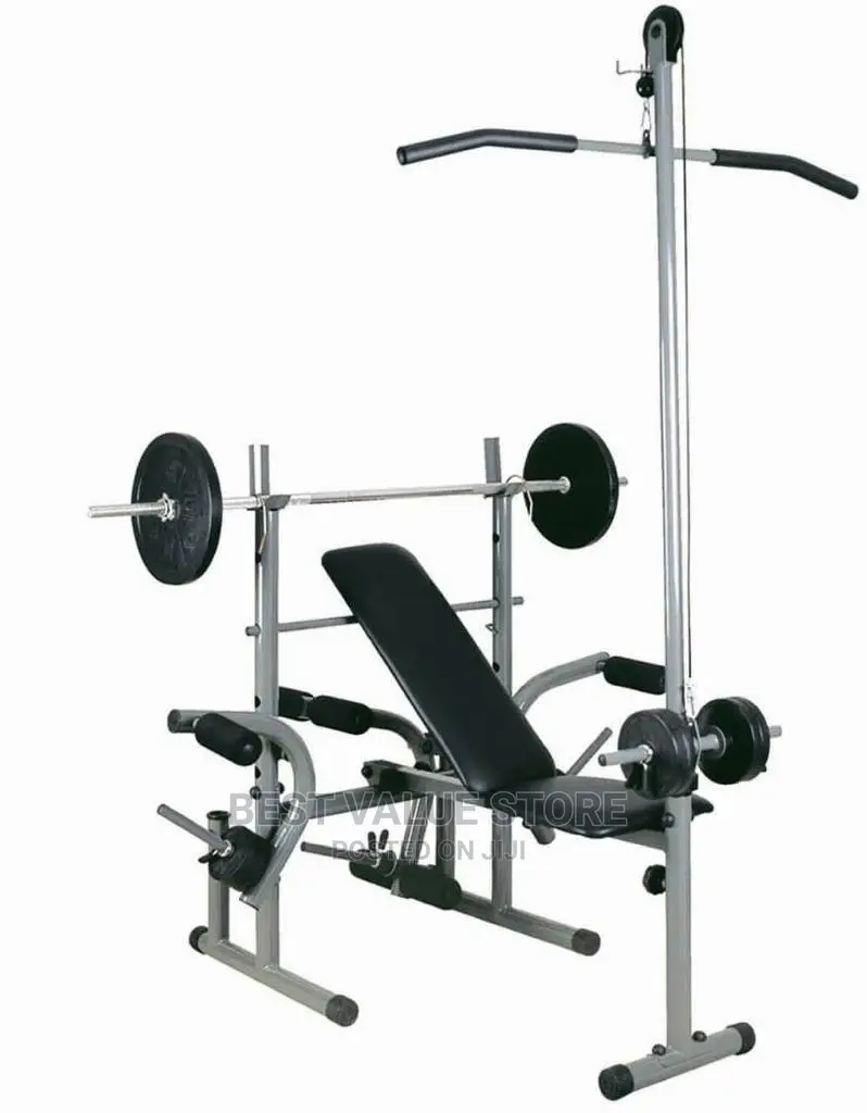 Weight Bench With Latpull+50kg Dumbbells