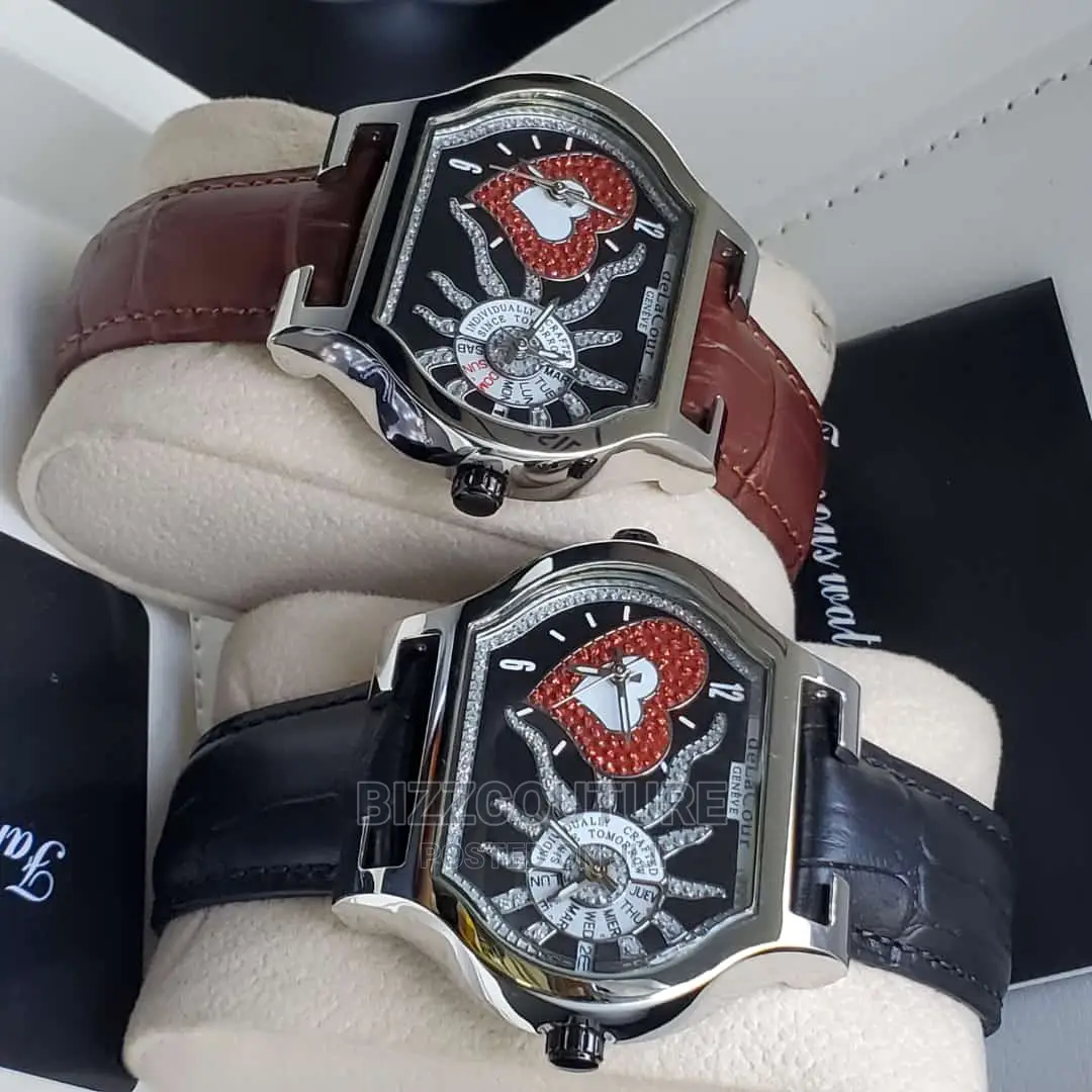 Original DELACOUR Leather Strap Watch Available in Store