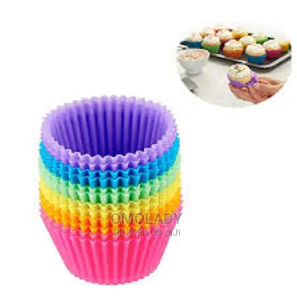 Silicone Baking Cups Muffin Liners Reusable Cups-6pc