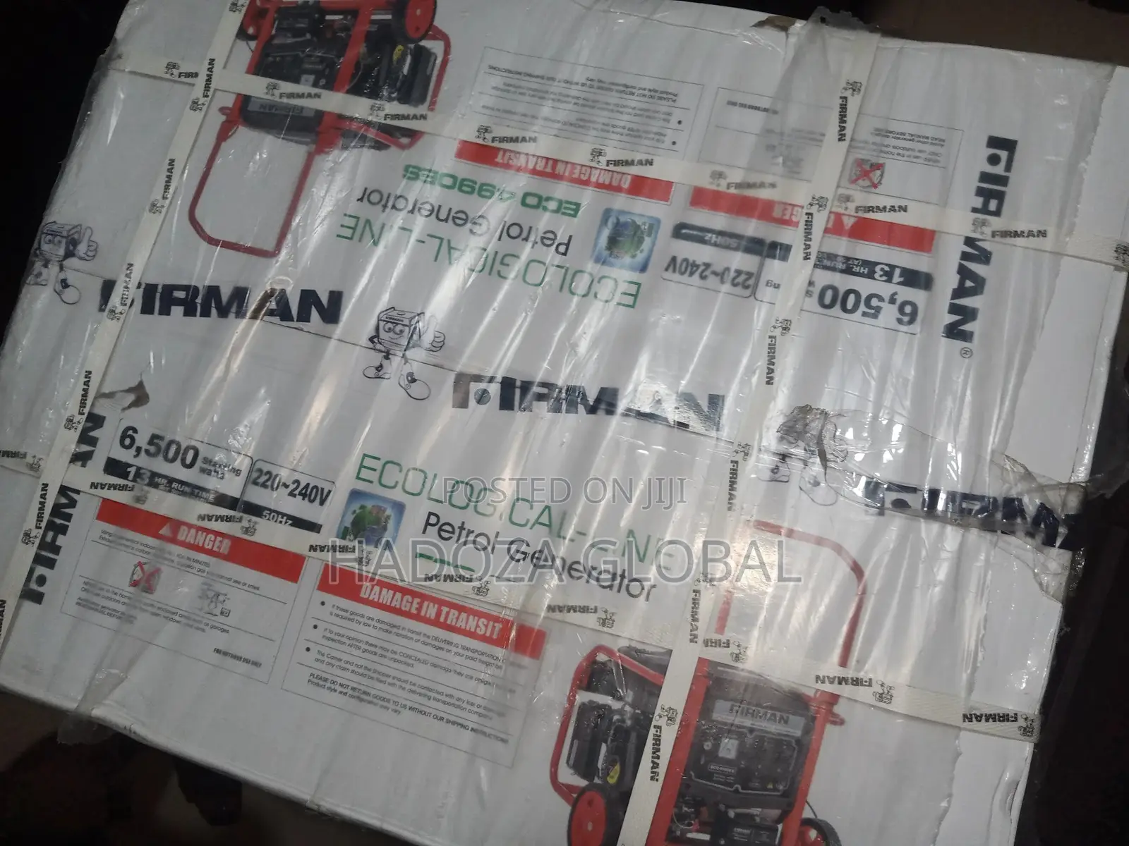 Firman 6.5kva Working Time Per Tankful: 13hrs at 50% Load