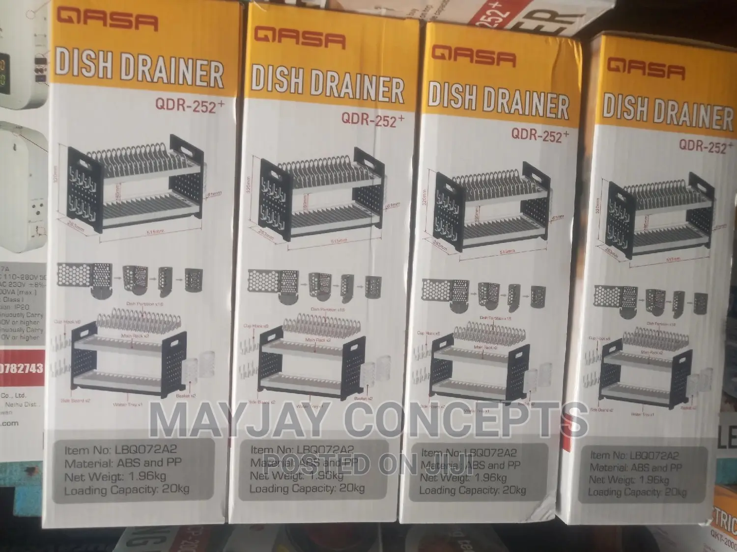 Qasa Dish Drainer and Plate Rack-Rustless and Easy to Clean