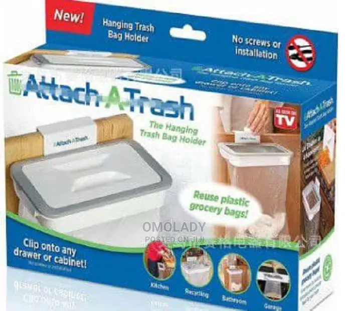 Attach-a-trash The Hanging Trash Bag Holder178