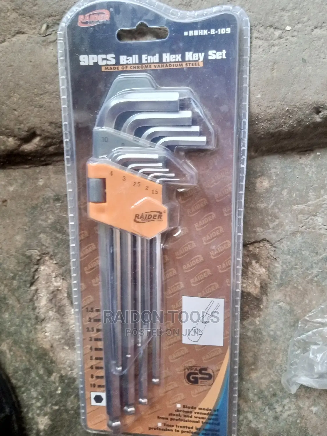Allen Key Set, Ball Head 9piece