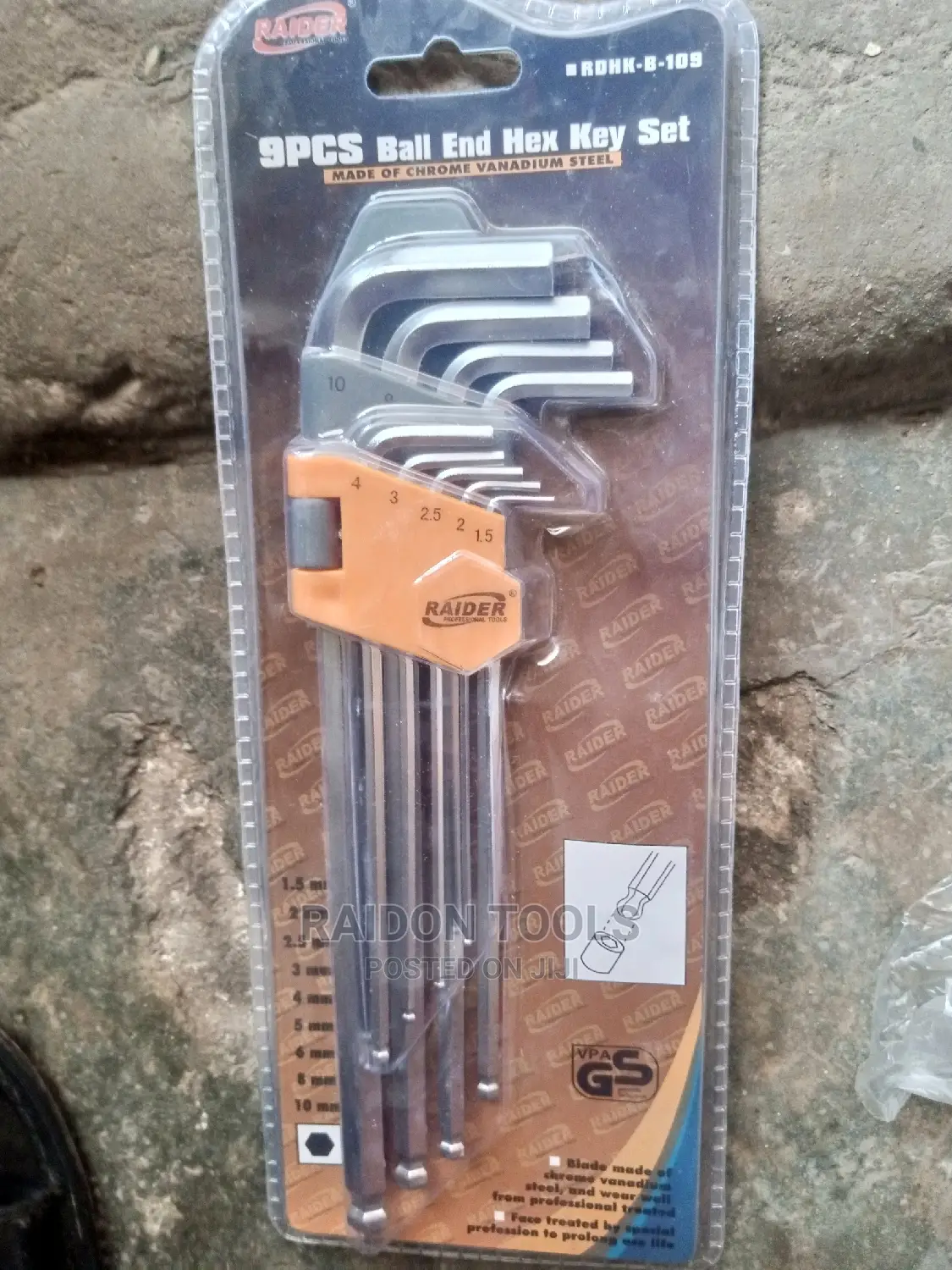 Allen Key Set, Ball Head 9piece