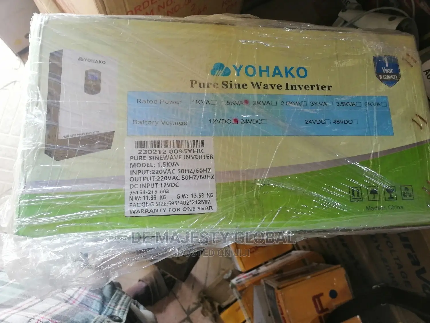 1.5kva Yohako Pure Sine Wave Inverter