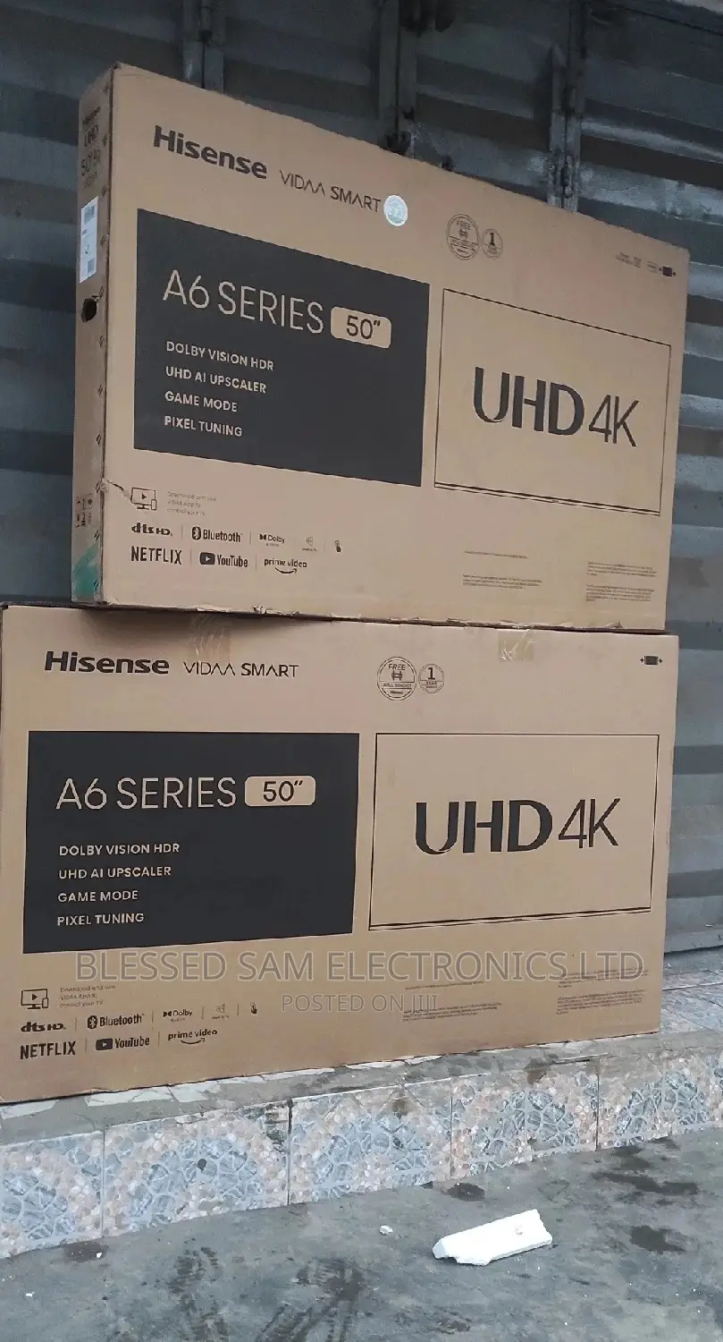 Hisense 50 Inches 4K Smart UHD Television With Bluetooth.