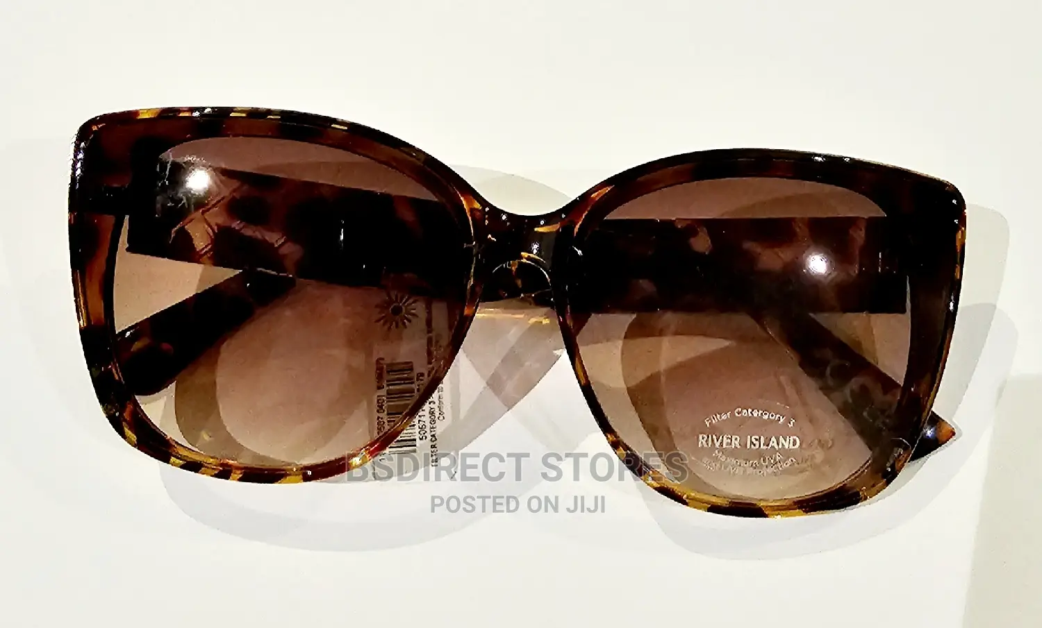 River Island Women Brown Oversized Cat Eye Sunglasses