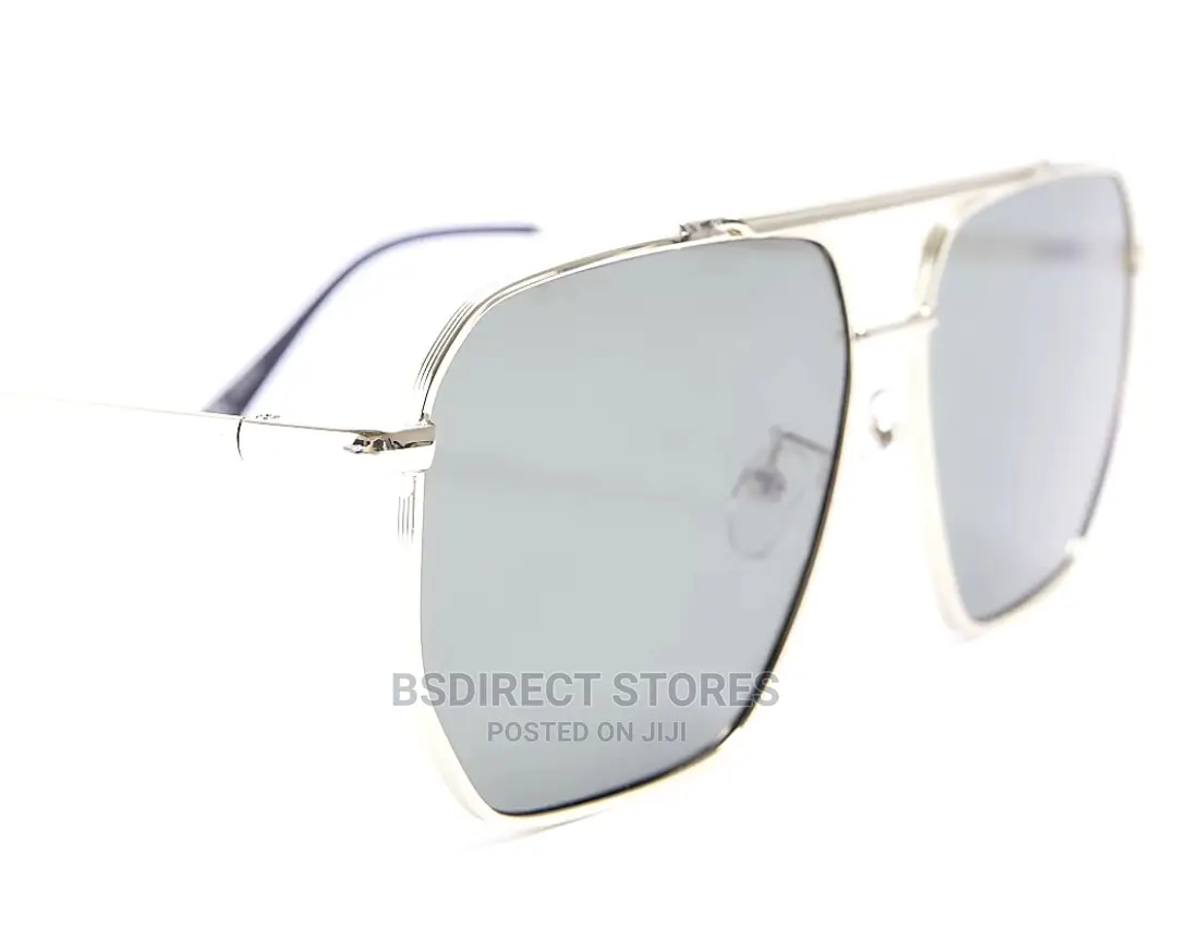 River Island Men's Gold Colour Aviator Sunglasses