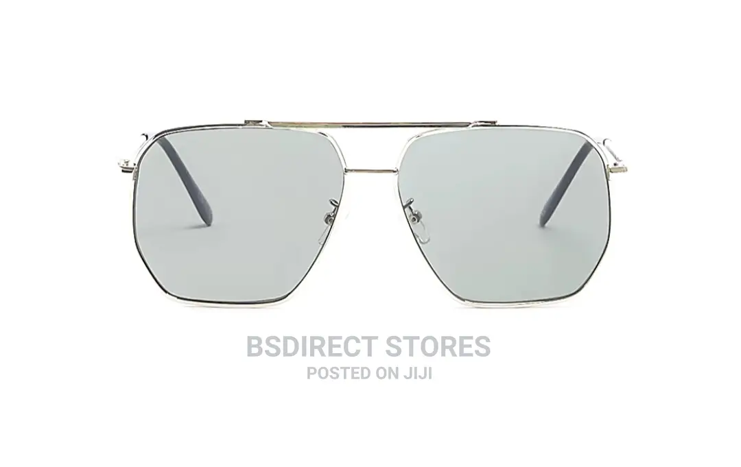River Island Men's Gold Colour Aviator Sunglasses