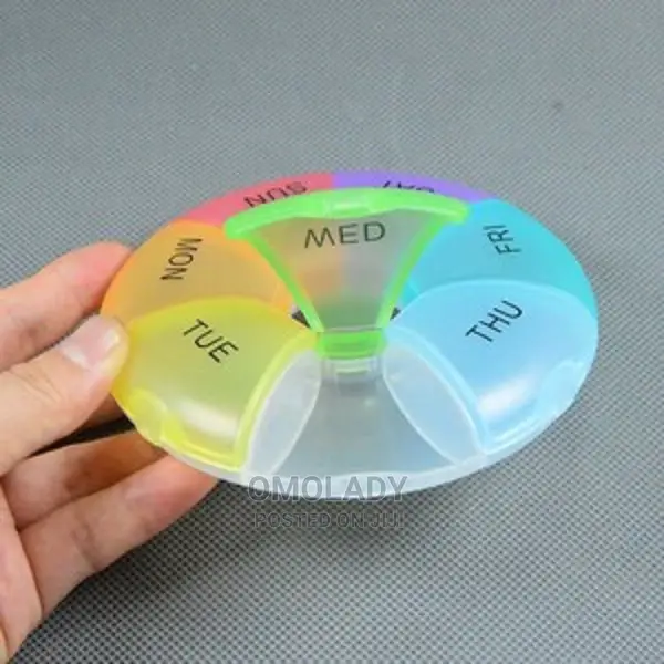 Circular Pill Box, Tablet, Candy, Travel Organizer Etc.