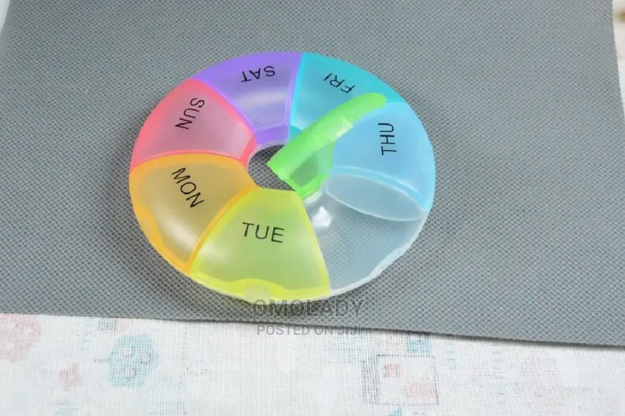 Circular Pill Box, Tablet, Candy, Travel Organizer Etc.