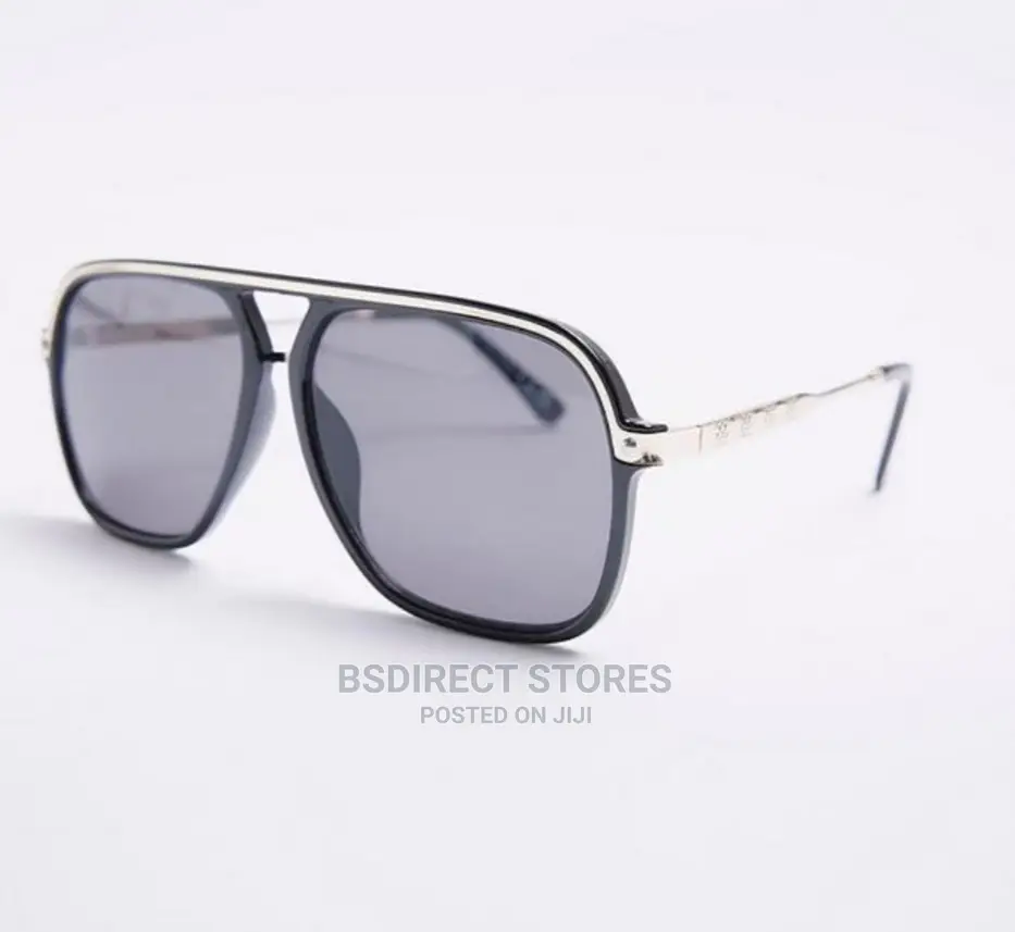 River Island Black Tinted Lenses Aviator Men's Sunglasses