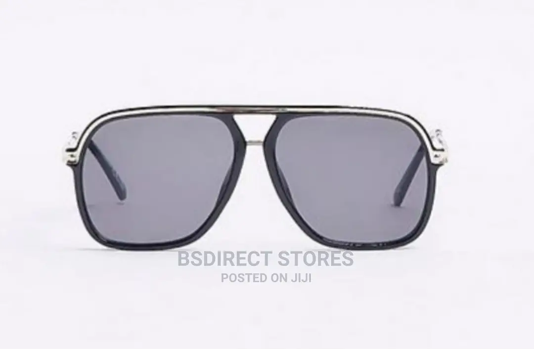 River Island Black Tinted Lenses Aviator Men's Sunglasses