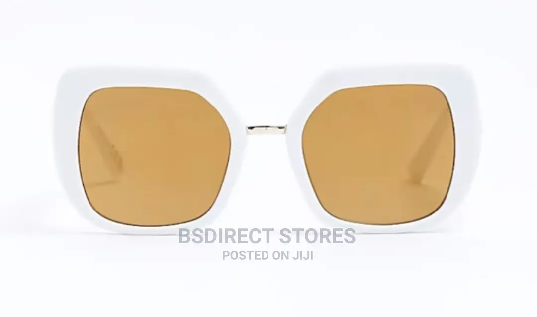 River Island Women's White Oversized Tinted Sunglasses