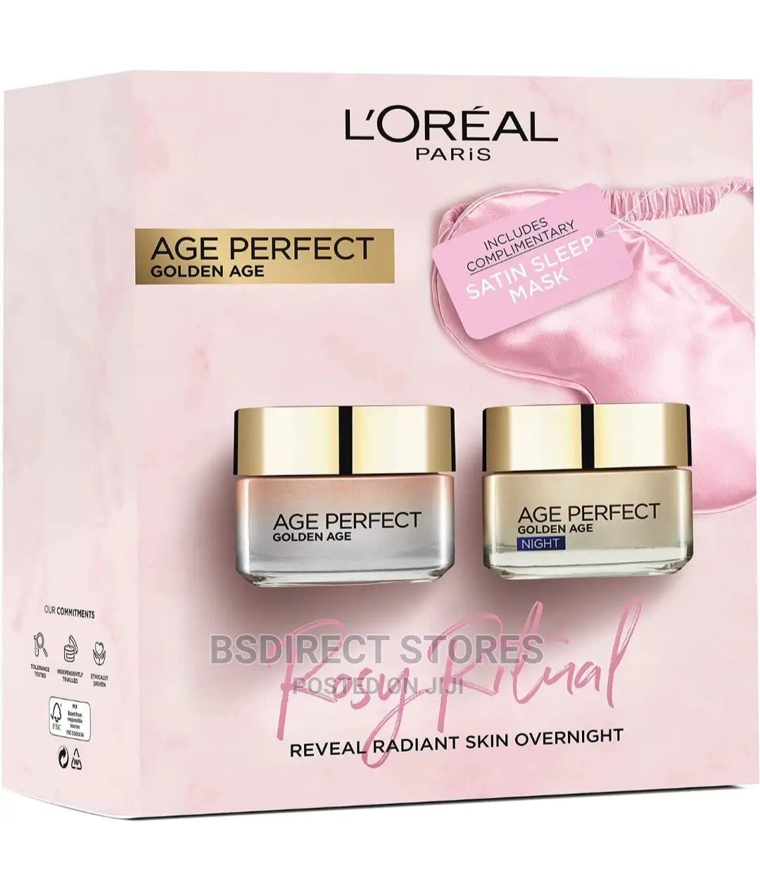 Loreal Age Perfect Rosy Reveal Skin Day Cream + Night Cream