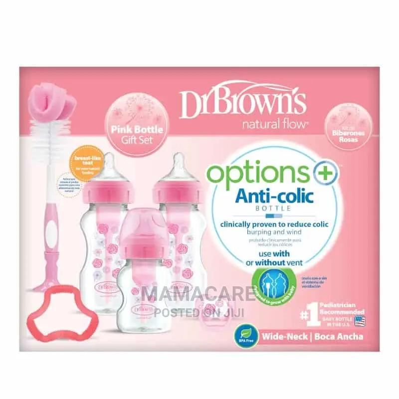 Dr Brown's Pinlk Bottle Gift Set