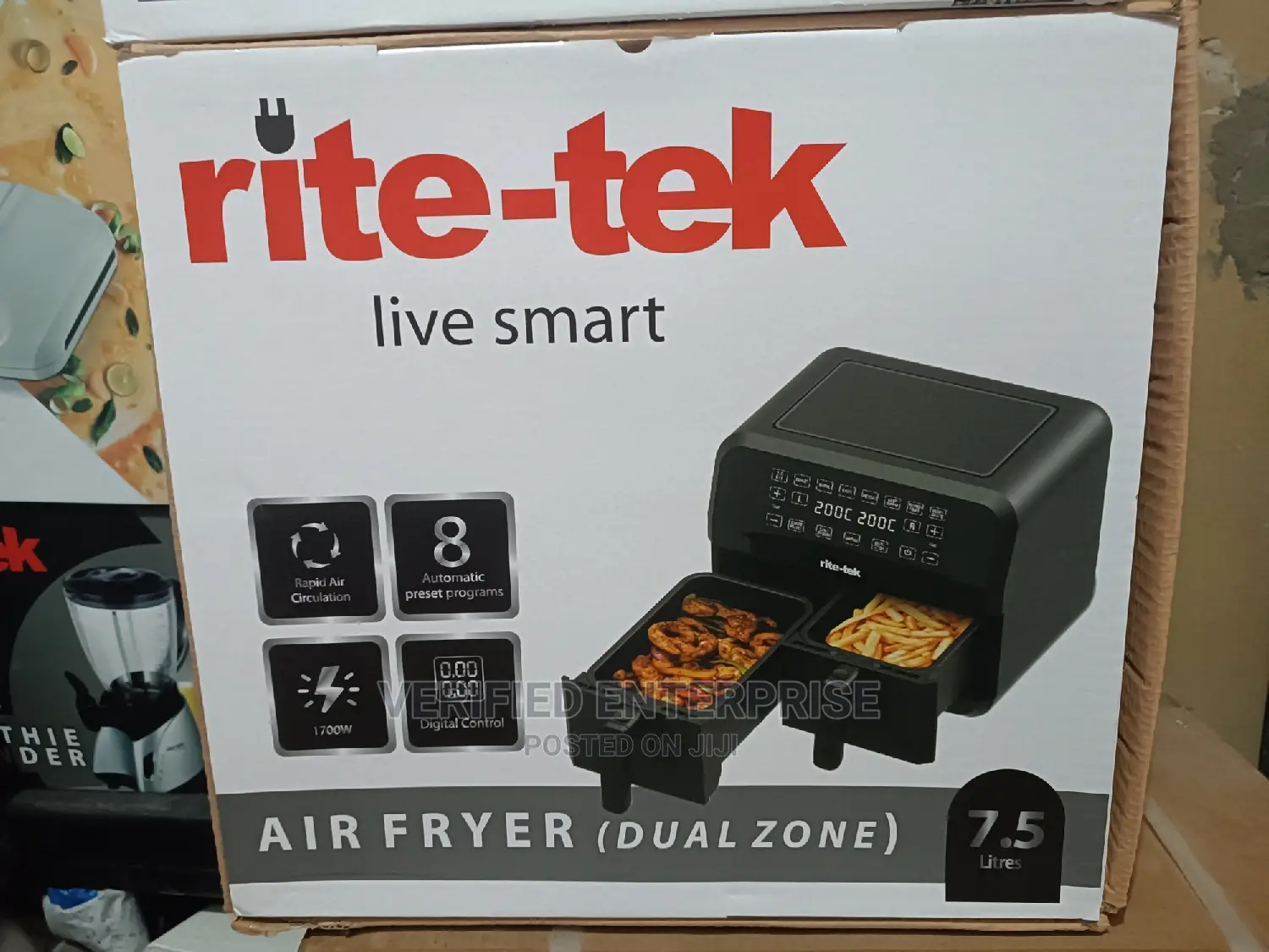 Rite-Tek Air Fryer( Dual) - 7.5L