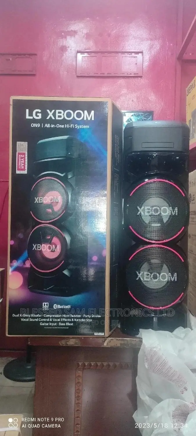 2023 New LG X BOOM ON9 ( 1800W )Heavy Bass With Bluetooth