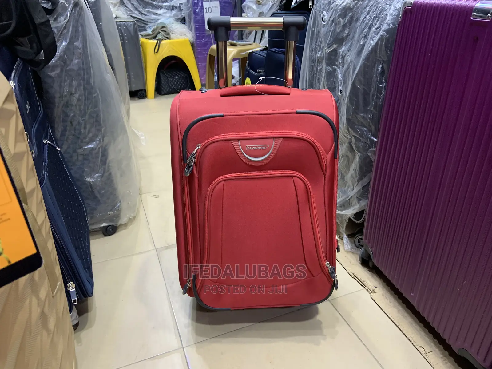 Quality Imported Red Travelman Small Size Hand Luggage