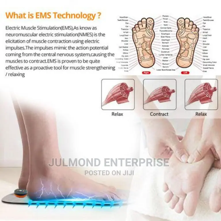 Electric EMS Foot Massager Acupuncture Stimulator Pulse